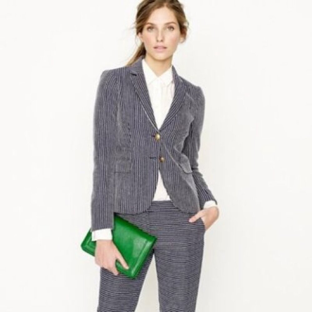 J.Crew Cafe Capri pants in Morse Code, size 4